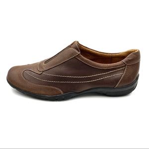 Naturalizer Brown Leather Loafers Slip Ons